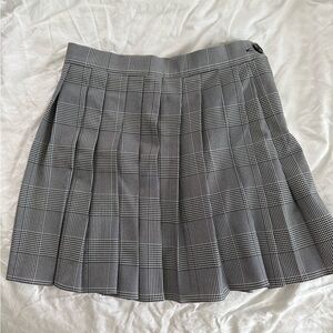 Gray Plaid Women's Skirt